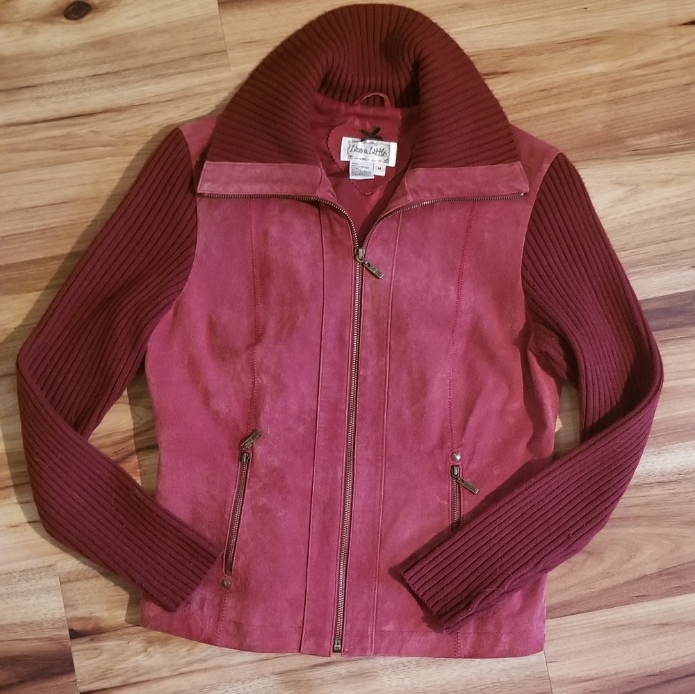 Red Blend Leather Jacket